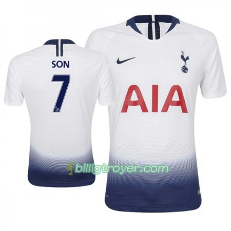 Billige Fotballdrakter Tottenham Hotspur Son 7 Hjemmedraktsett 2018/19 Kortermet